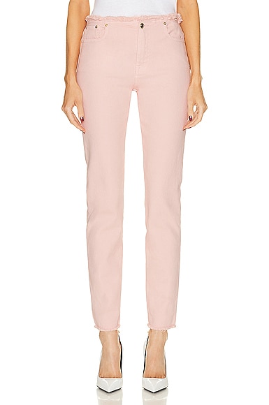 TOM FORD Compact Denim Skinny Pant in Iced Nude