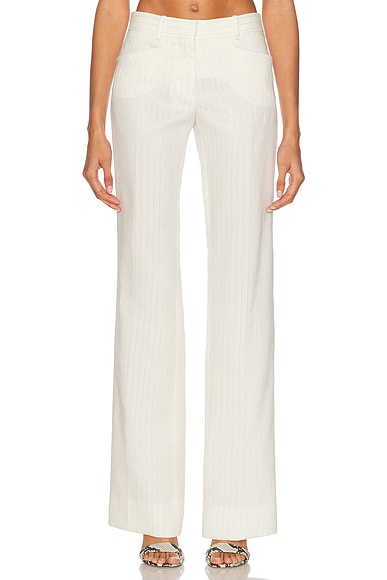 TOM FORD Tailored Low Waisted Pant in Champagne Silver