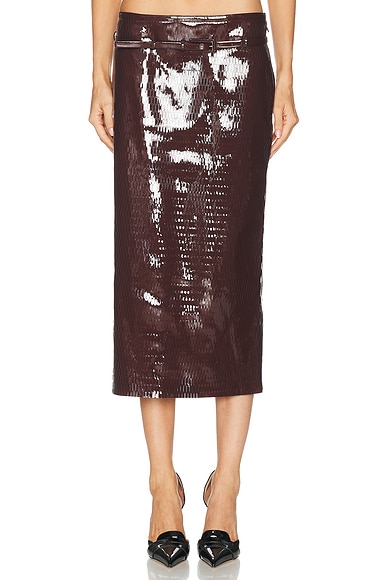 Nappa Pencil Skirt