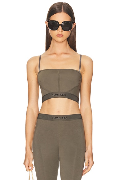 TOM FORD Modal Signature Top in Military