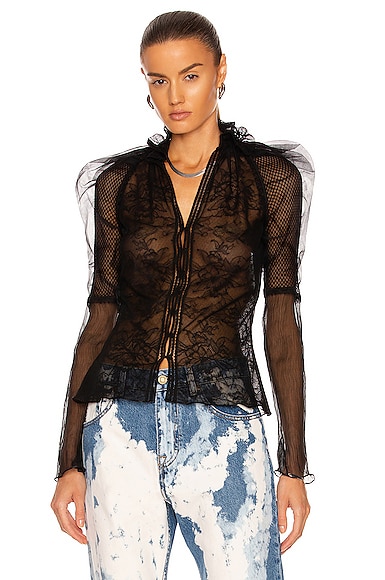 Illusion Tulle Cocktail Top