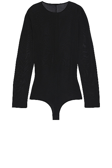 Shop Tom Ford Henley Bodysuit In Black