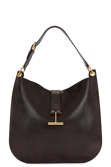 TOM FORD Tara Large Crossbody Bag in Chocolate