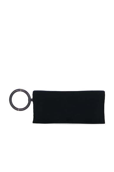 Velvet Nappa Leather Clutch