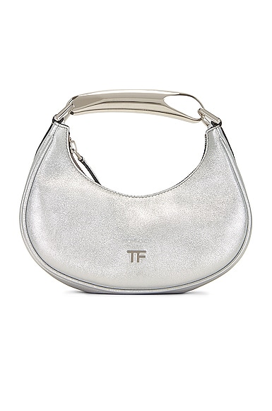 TOMFORD ビアンカ シャイニー エンボス ミニ ホーボーバッグ TOM FORD Bianca Mini Hobo Bag in Dark Cherry | FWRD