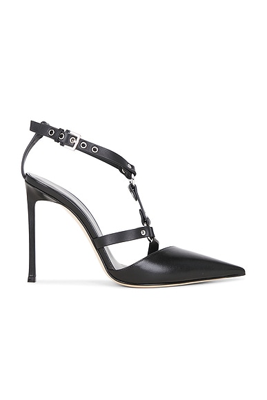 Leather Strappy Pump