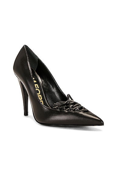 Shop Tom Ford Leather Lux Corset 105 Pump In Black