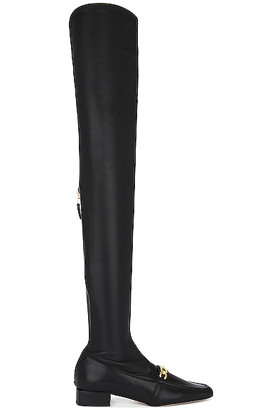 Whitney Over The Knee Boot in Black