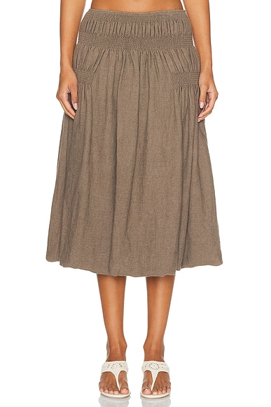 TG Botanical Raquel Skirt in Brown