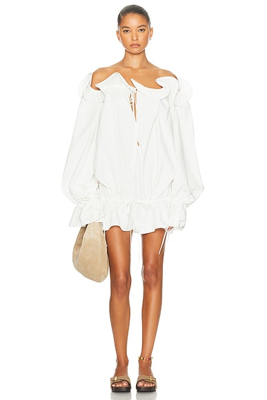 TG Botanical Beatrice Blouse in White