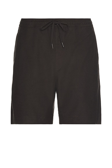 Theory Soft Terry Sweatshorts in Warm Carbon
