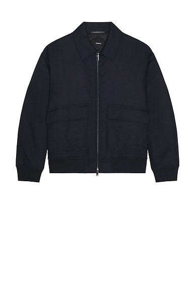 Theory Modern Aviator Jacket in Baltic