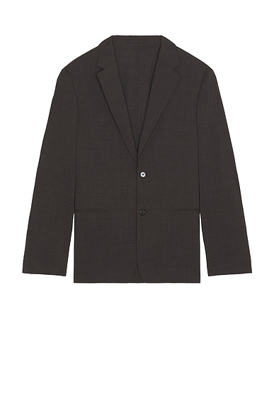 Theory Clinton Motion Blazer in Brownwood Melange