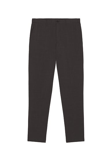Theory Curtis Travel Motion Trousers in Brownwood Melange