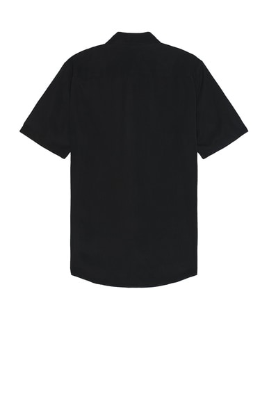Shop Theory Irving Short Sleeve Shirt In Black