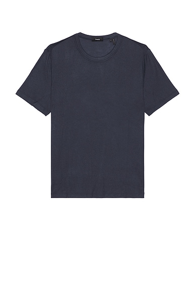 Theory Essential Anemon Milano Tee in Eclipse Multi