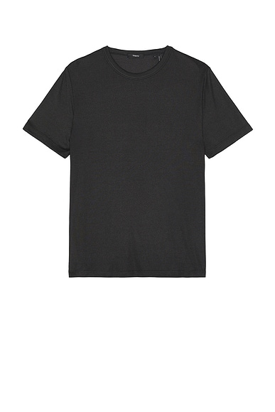 Theory Anemone Essential Tee in Black Multi