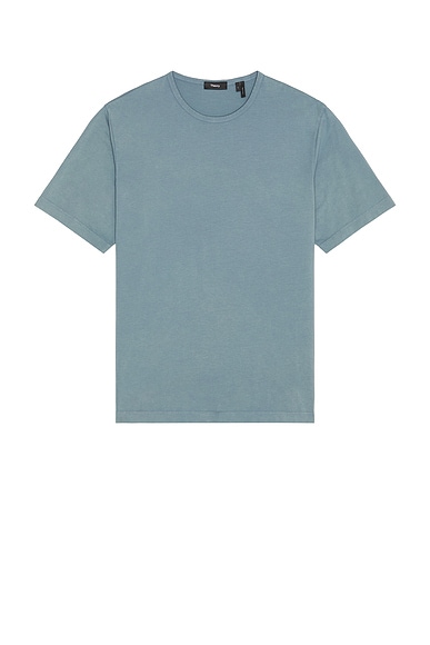 Faded Crew Neck Tee in Dark Rainstorm