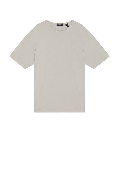 Theory Crewneck Tee in Dark Vapor