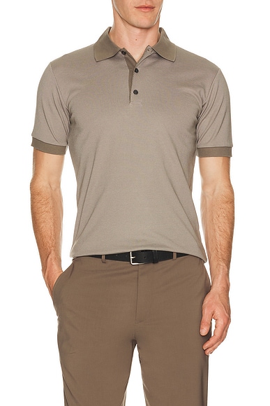 Mod Jacquard Geo Polo
