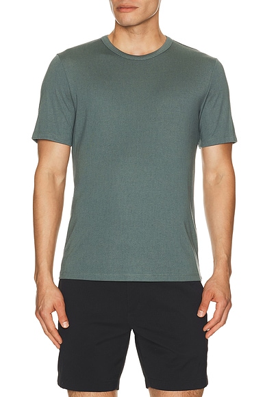 Theory Essential Tee in Light Pine Grove