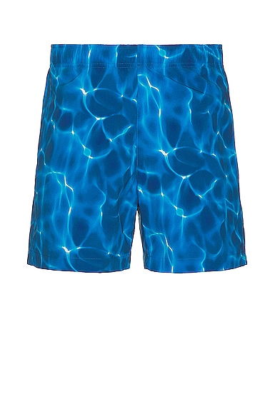 Shop Theory Jace Swim Shorts In Sail Blue Multi
