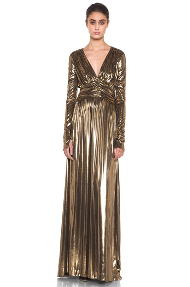 Thomas Wylde High Priestess Dress in Gold | FWRD
