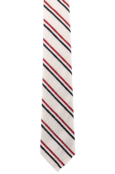 Classic Tricolor Stripe Necktie
