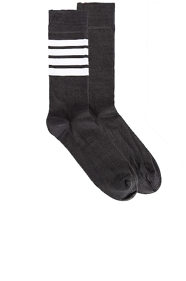 4 Bar Stripe Mid Calf Socks