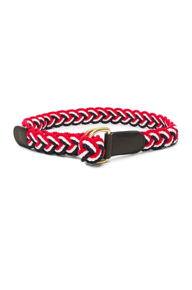 Nantucket Braided Rope D Ring Belt