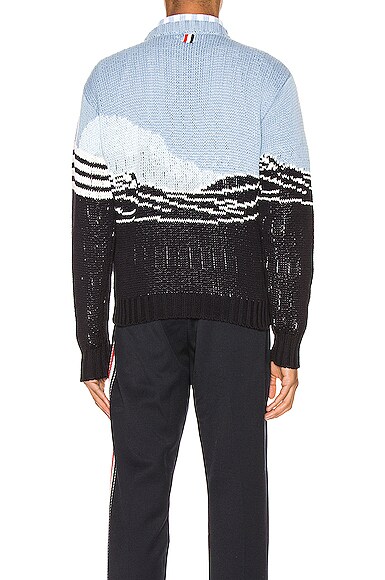 THOM BROWNE Dolphin And Sea Scenic Pullover,TMBX-MK124