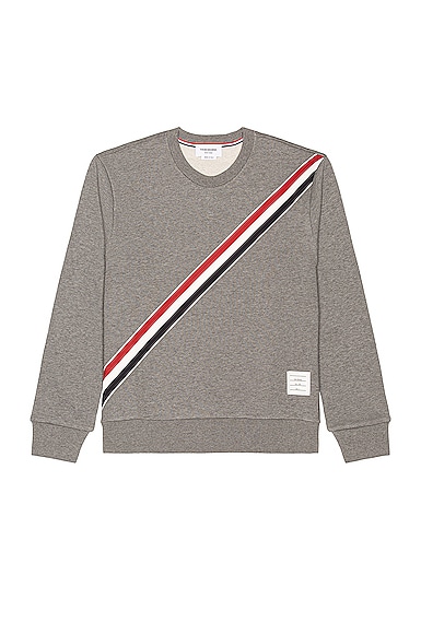 Diagonal Stripe Sweatshirt