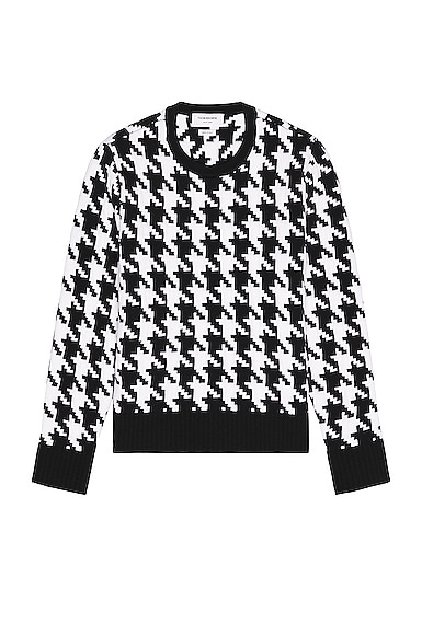 Wool Houndstooth Pullover