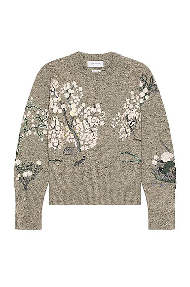 Silk Hand Embroidery Pullover