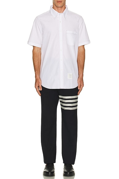 Straight Fit Button Down Shirt