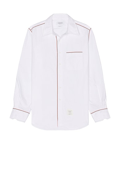 Straight Fit Button Down Long Sleeve Shirt