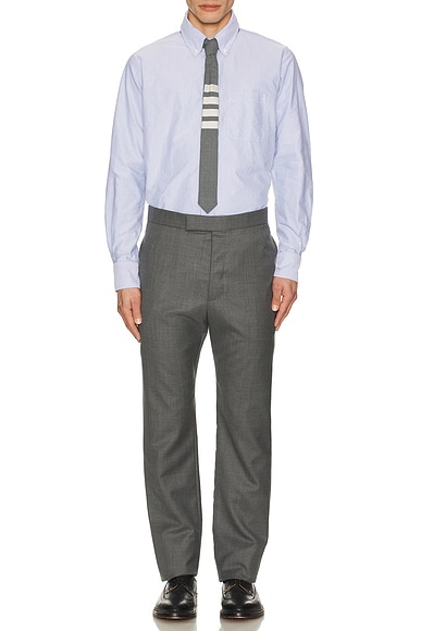 Straight Fit Long Sleeve Oxford Shirt
