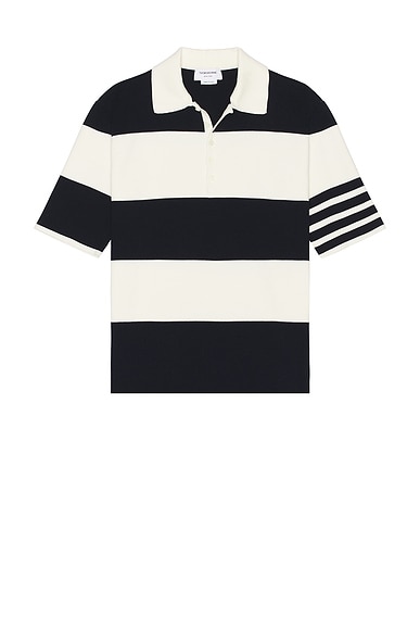 Rugby Stripe Short Sleeve Polo