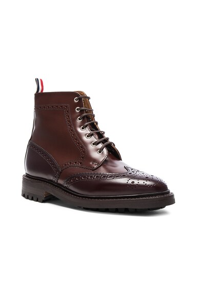Leather Classic Wingtip Boots