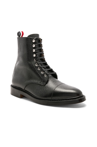 High Leather Derby Boots