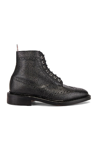 Wingtip Leather Boots