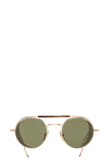 Thom browne best sale side shield sunglasses