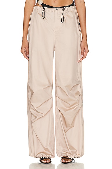 THE MANNEI Ajos Parachute Pant in Taupe