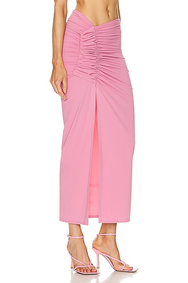 Shop The Mannei Wishaw Skirt In Pink