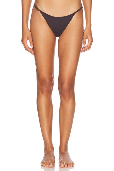 Tropic of C Luna Bikini Bottom in Espresso