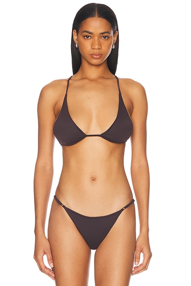 Tropic of C Universo Bikini Bralette in Espresso