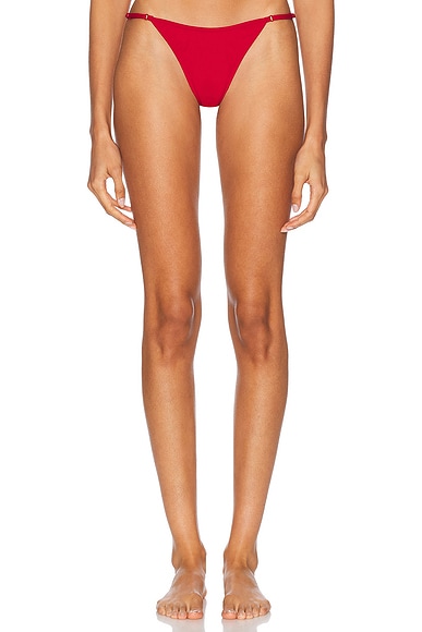Tropic of C Luna Bikini Bottom in Hibiscus