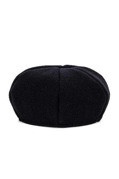 Toteme Soft Felted Beret in Navy