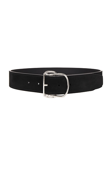 Toteme Swirl スエードベルト Swirl suede belt pepper – TOTEME