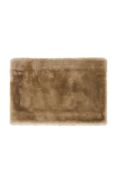 Toteme Plush Shearling Muff in Rye